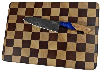 Lena | Checker Cutting Board | Faneema Cutlery