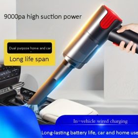 Wired red Car vacuum cleaner home handheld mini desktop vacuum cleaner portable