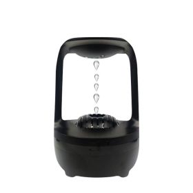 Anti Gravity Humidifier Water Drop Backflow Aromatherapy Machine Large Capacity Office Bedroom Quiet Heavy Fog Household Sprayer (Color: Black)